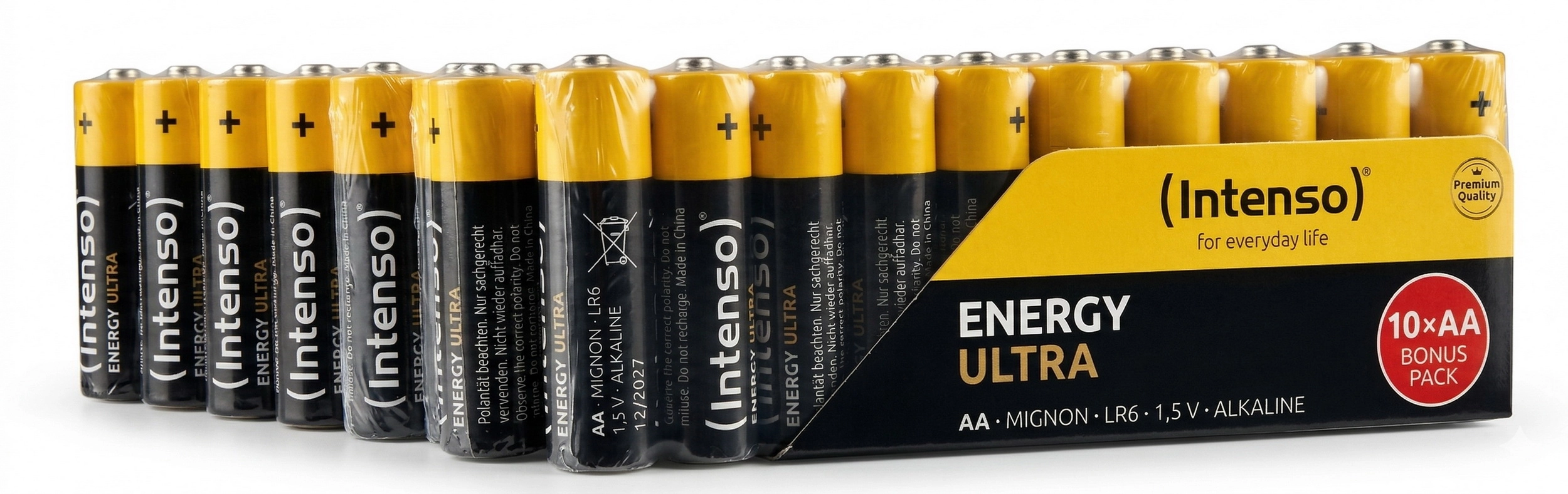 Intenso LR6 Energy Ultra 1.5V 1250 mAh 10’lu x 10 Adet Alkalin AA Kalem Pil Toplam 100 adet