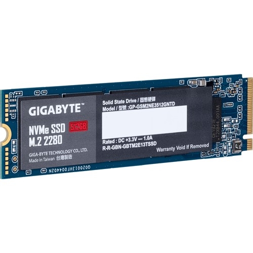 Gigabyte 512GB 1700-1550MB/s NVM-e M.2 SSD (GP-GSM2NE3512GNTD)