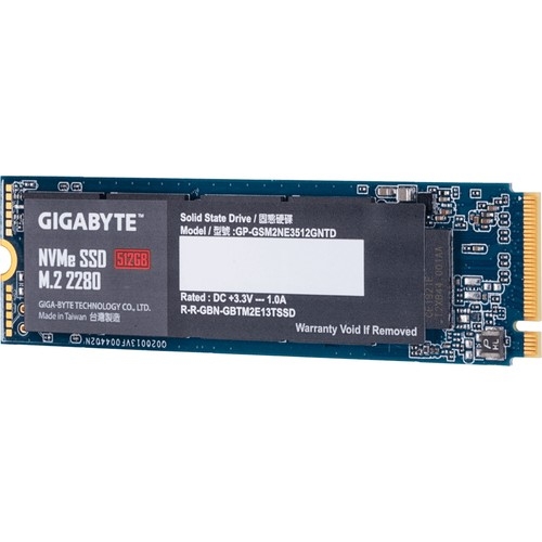 Gigabyte 512GB 1700-1550MB/s NVM-e M.2 SSD (GP-GSM2NE3512GNTD)