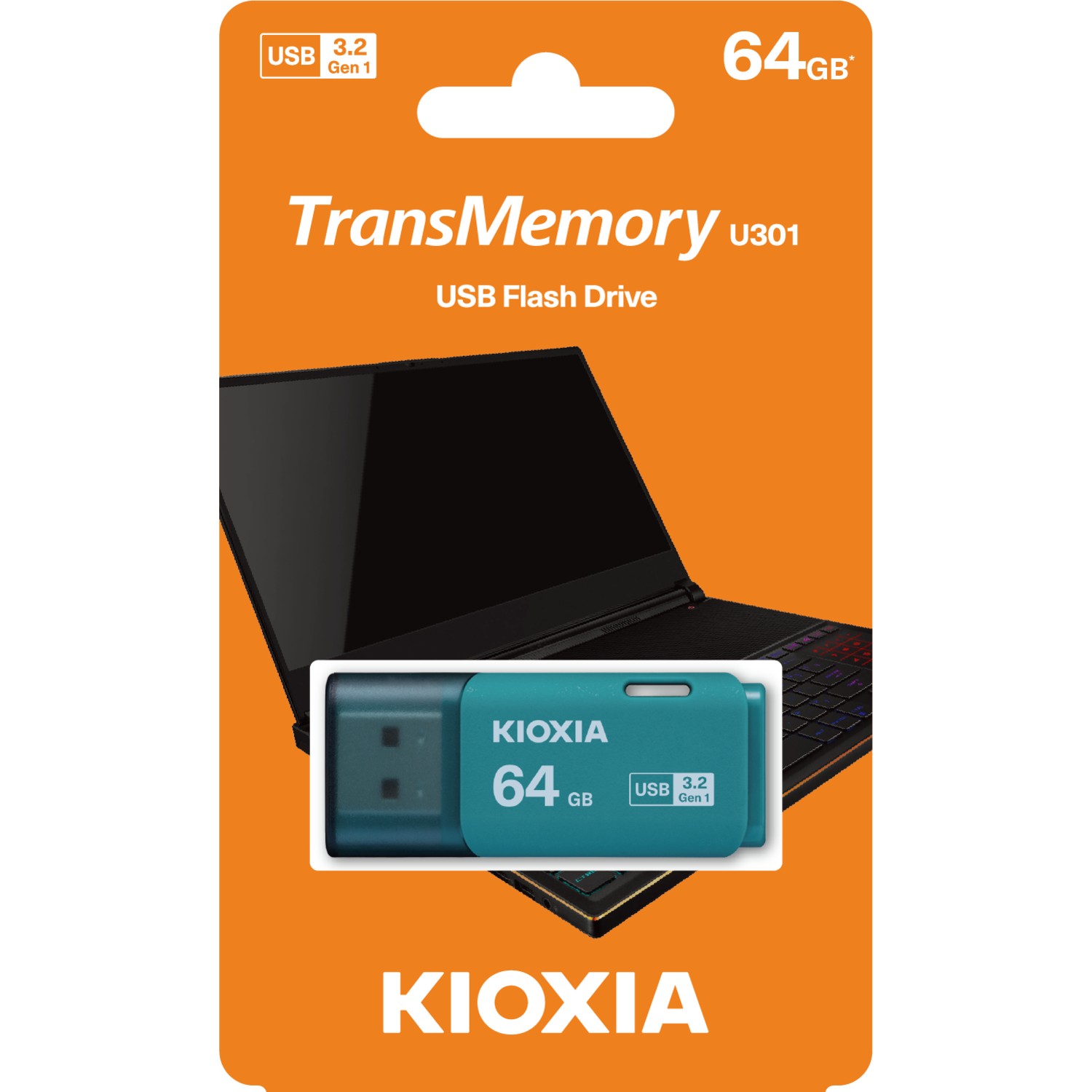 Kioxia Transmemory U301 64 GB USB 3.2 Gen 1 - Açık Mavi