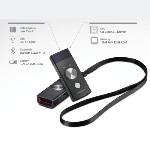 PIDION El 1D Laser BI-300 Bluetooth El Tipi Barkod Okuyucu 16 MB Ram 32 MB Rom Bellekli