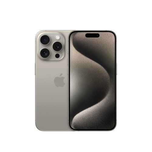 Apple iPhone 15 Pro, 128Gb, Natural Titanium,  8Gb Ram, 6 Çekirdek, 6,1inc Ekran, 12Mpix Ön 48Mpix Arka Kamera, Türkiye Garantili