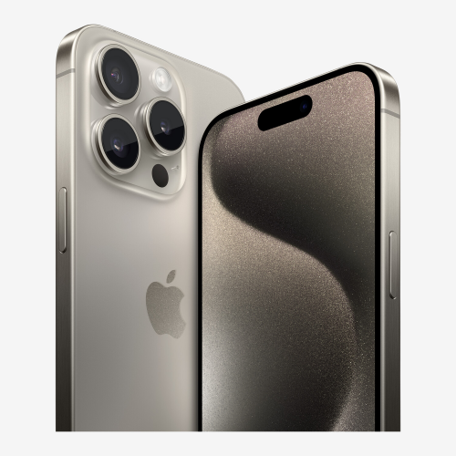 Apple iPhone 15 Pro, 128Gb, Natural Titanium,  8Gb Ram, 6 Çekirdek, 6,1inc Ekran, 12Mpix Ön 48Mpix Arka Kamera, Türkiye Garantili