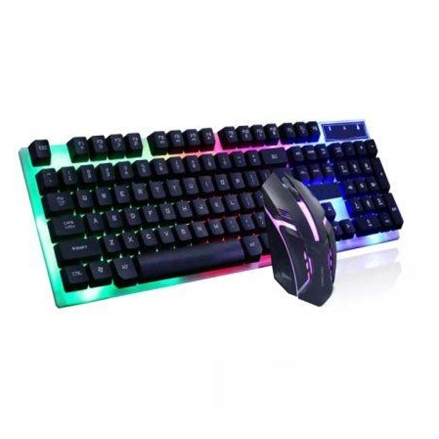 Carboon CK-1000 Kablolu LED Aydınlatmalı Oyuncu Q Klavye Mouse Set