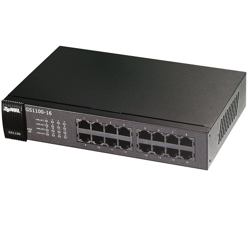 ZyXEL 16port GS1100-16 GIGABIT Yönetilemez Switch Masaüstü
