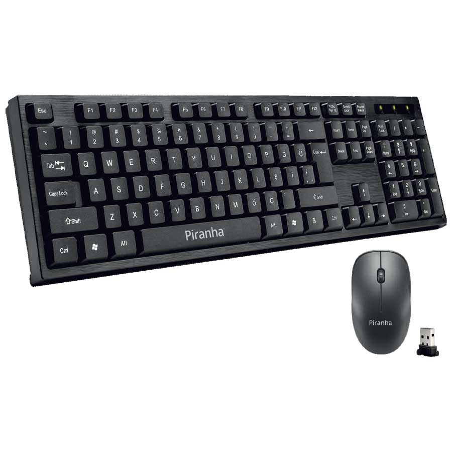 Piranha 2335 Kablosuz Q Tr Klavye Mouse Set