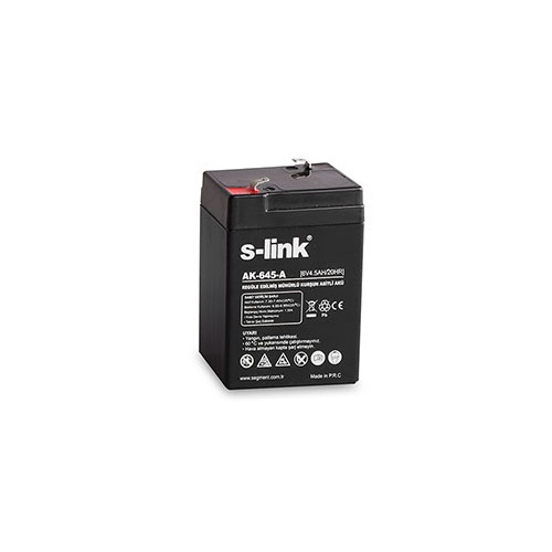 S-LINK 6v 4.5amper AK-645-A Kuru Tip Akü