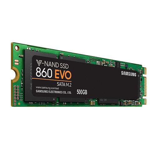 SAMSUNG 500GB 860 EVO MZ-N6E500BW 550- 520MB/s M2 SATA-3 Disk