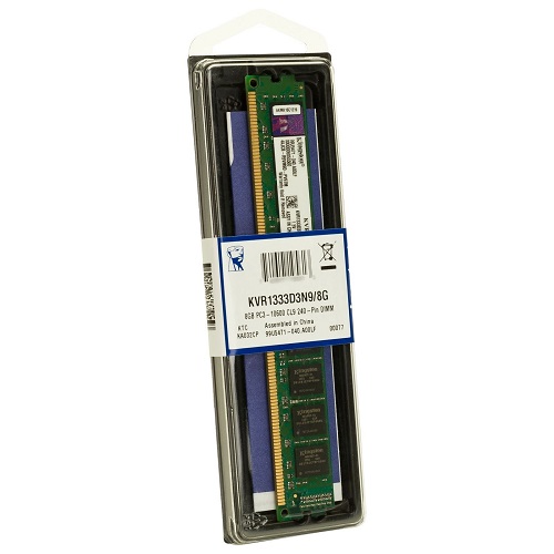 KINGSTON 8GB DDR3 1333MHZ CL9 PC RAM VALUE KVR1333D3N9/8G