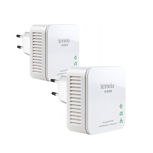 TENDA P200KIT 200mbps AV200 EV Ofis Tipi PowerLine Ağ Adaptörü 2-li paket