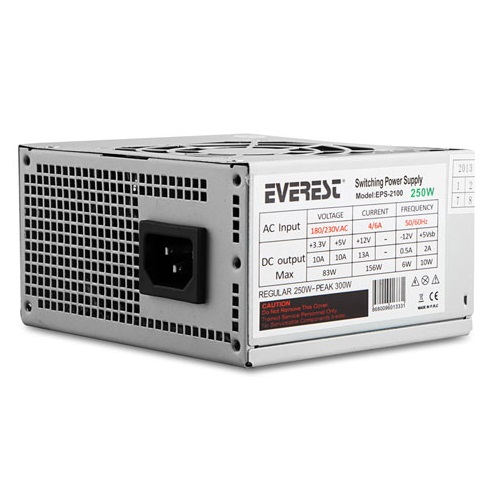 EVEREST 250W EPS-2100 4cm Fanlı Power Supply