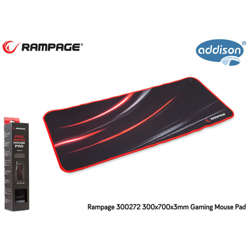 Rampage 300272, 300x700x3mm, Gaming, MOUSE PAD (Siyah)