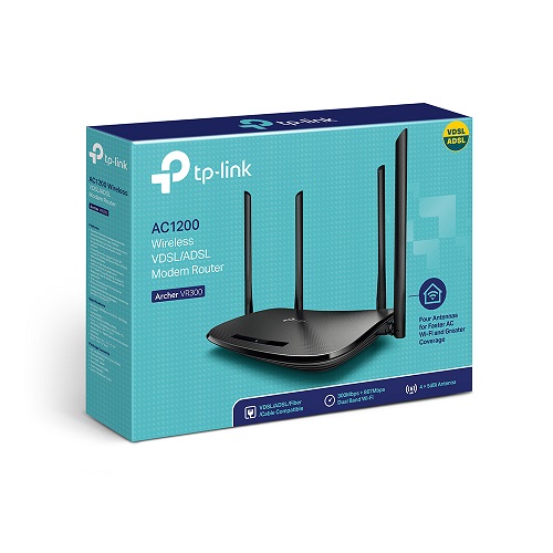 TP-LINK Archer VR300 1200mbps AC1200 Dual Band VDSL Modem Router