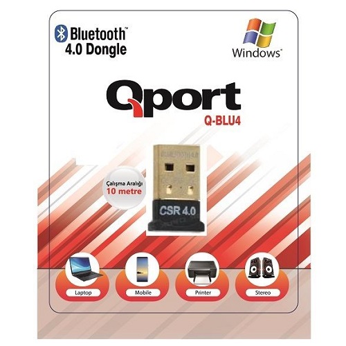 QPORT Q-BLU4 10m USB Bluetooh v4.0