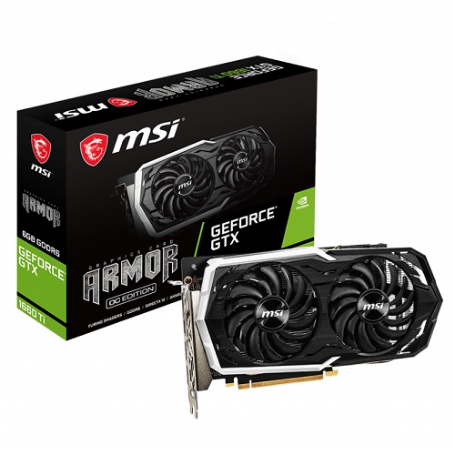 MSI GTX1660TI 6GB ARMOR OC 6G OC GDDR6 192bit HDMI 3X DP PCIe 16X v3.0