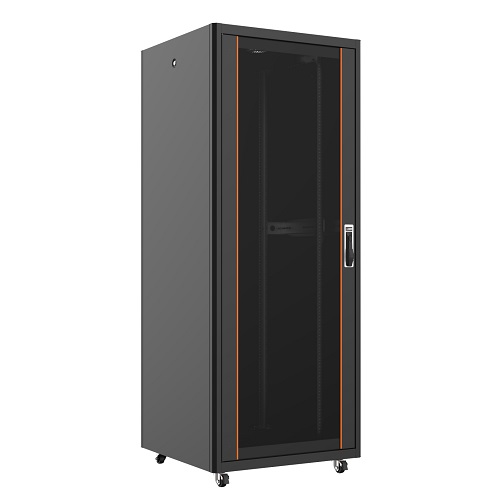 AGER 36U 800x800mm Dikili Tip Siyah Kabinet Vega AG-VB36U8080S1 Cam Kapak