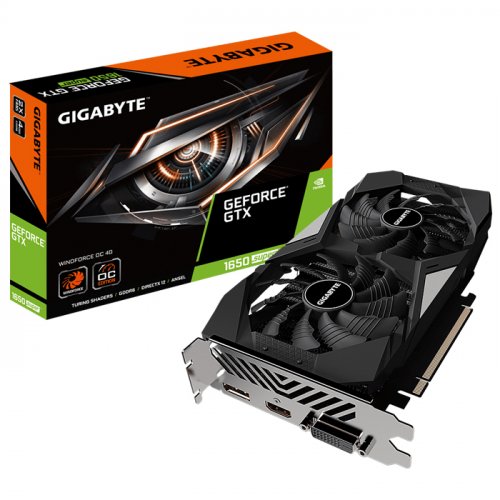 GIGABYTE GTX1650 SUPER 4GB WINDFORCE OC GTX1650-4G GDDR6 128bit HDMI DVI DP PCIe 16X v3.0