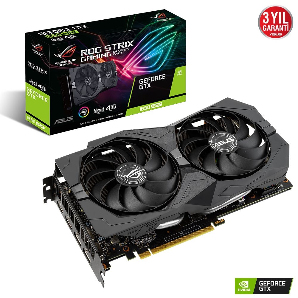 ASUS GTX1650 4GB SUPER ROG STRIX GTX1650S-A4G-GAMING GDDR6 128bit 2x HDMI 2X DP PCIe 16X v3.0