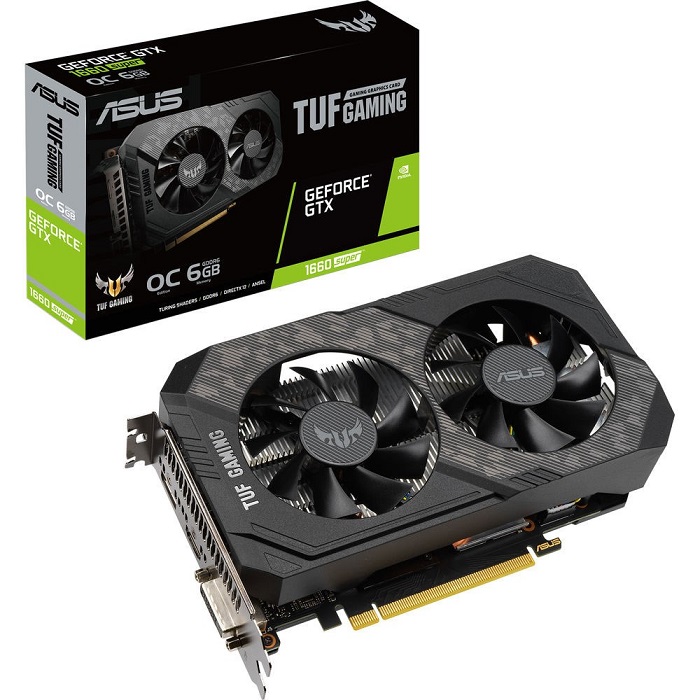 ASUS GTX1660 SUPER 6GB TUF GTX1660S-6G-GAMING GDDR6 192bit HDMI DVI DP PCIe 16X v3.0