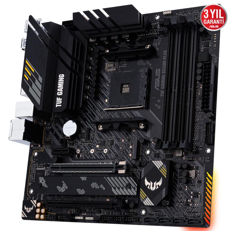 ASUS TUF B550M-PLUS GAMING DDR4 HDMI DP PCIe 16X v4.0 AM4 mATX