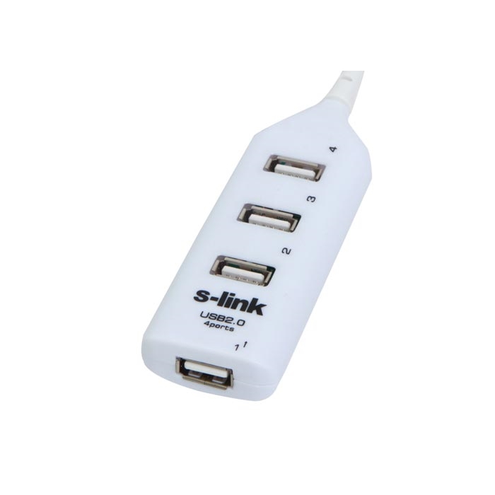 S-LINK SL-492 4port USB 2.0 Beyaz USB Çoklayıcı Hub
