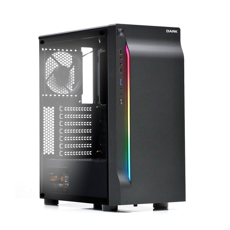 DARK ELEGANCE DKCHELEGANCE400 400W Gaming Mid-Tower PC Kasası