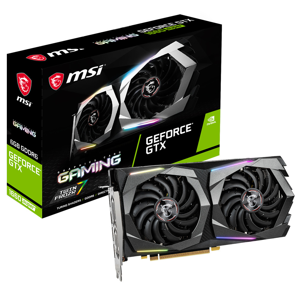 MSI GTX1660 SUPER 6GB GAMING GDDR6 192bit HDMI DP PCIe 16X v3.0