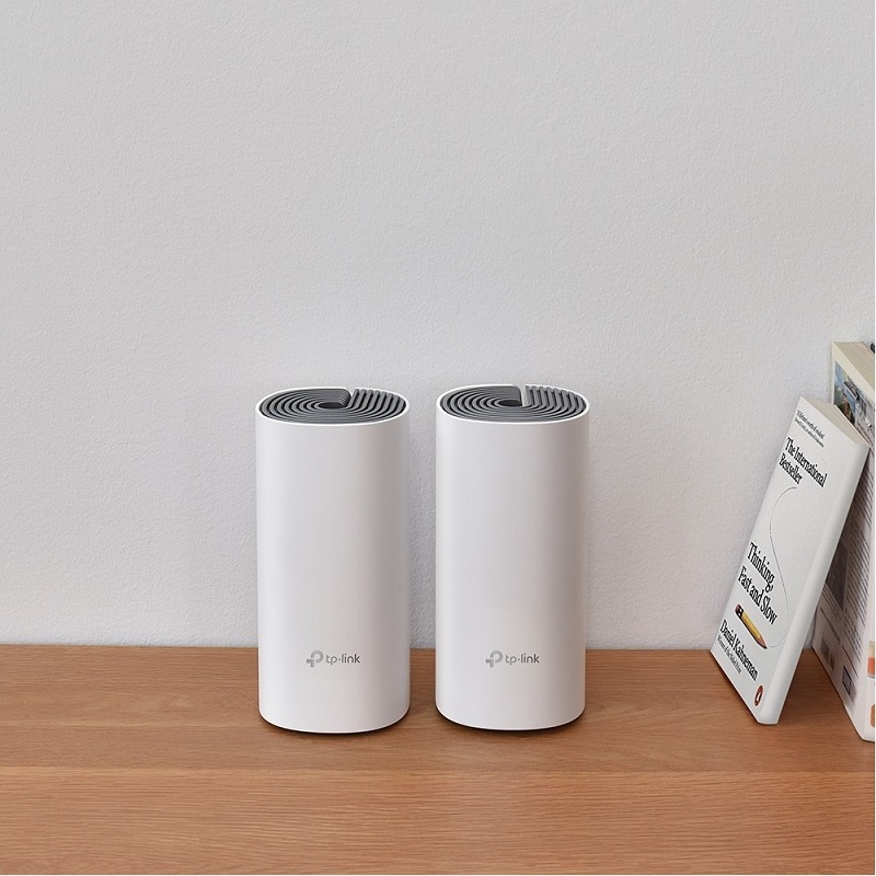 TP-LINK DECO E4-2P 1200mbps AC1200 Dual Band EV Ofis Tipi Mesh Router 2-li paket