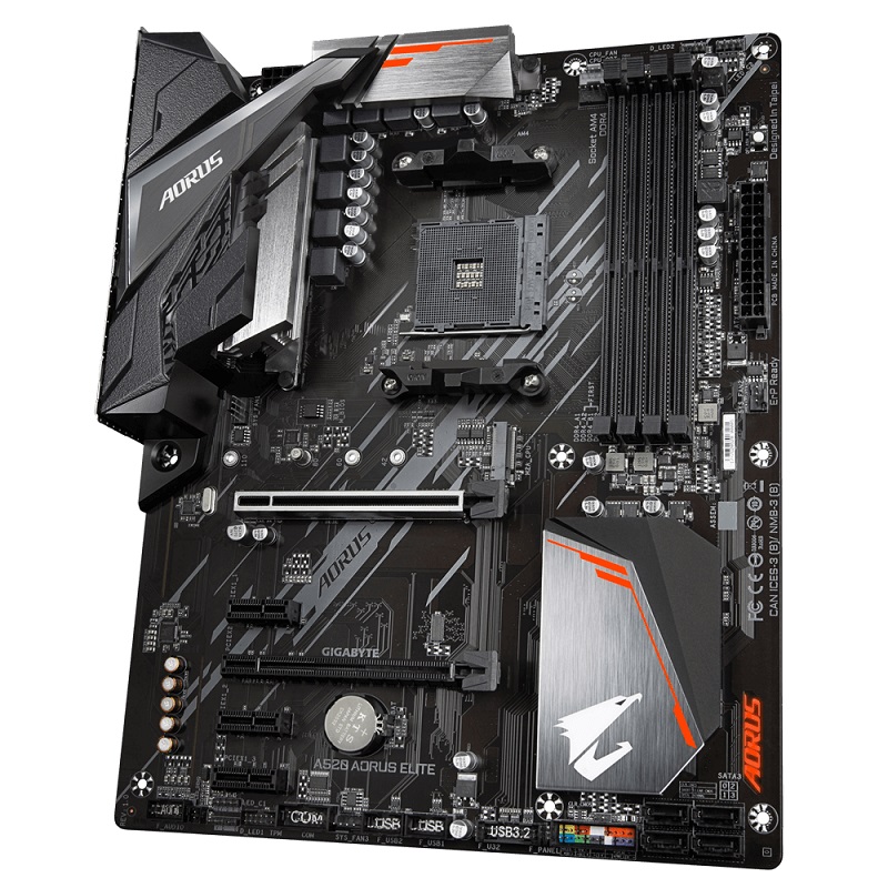 GIGABYTE A520 AORUS ELITE DDR4 SATA3 M2 PCIe NVME HDMI DVI PCIe 16X v3.0 AM4 ATX