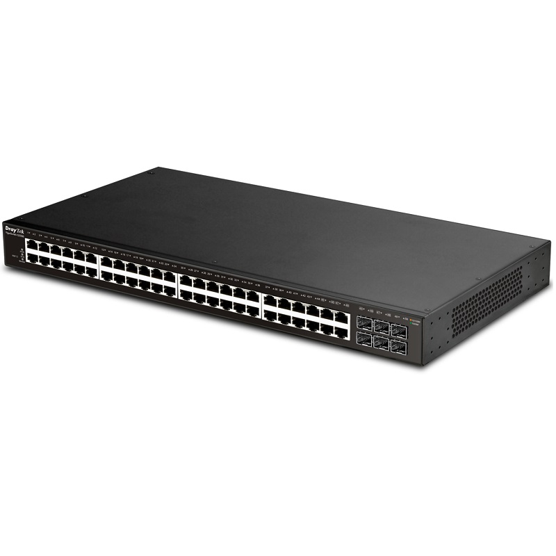 DRAYTEK 48port G2500 Gigabit 4X SFP Yönetilebilir Switch RackMount