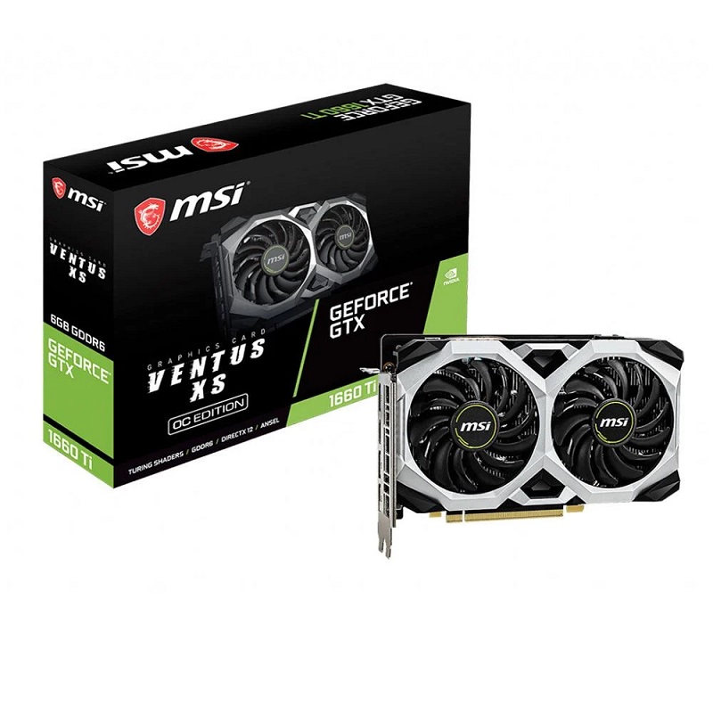 MSI GTX1660TI 6GB VENTUS XS OC 6G GDDR6 192bit HDMI DP PCIe 16X v3.0