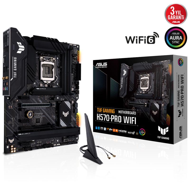 ASUS TUF H570-PRO GAMING WIFI DDR4 M2 PCIe NVME HDMI DP PCIe 16X v4.0 1200p v2 ATX