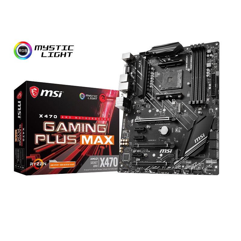 MSI X470 GAMING PLUS MAX DDR4 M2 PCIe NVME HDMI PCIe 16X v3.0 AM4 ATX