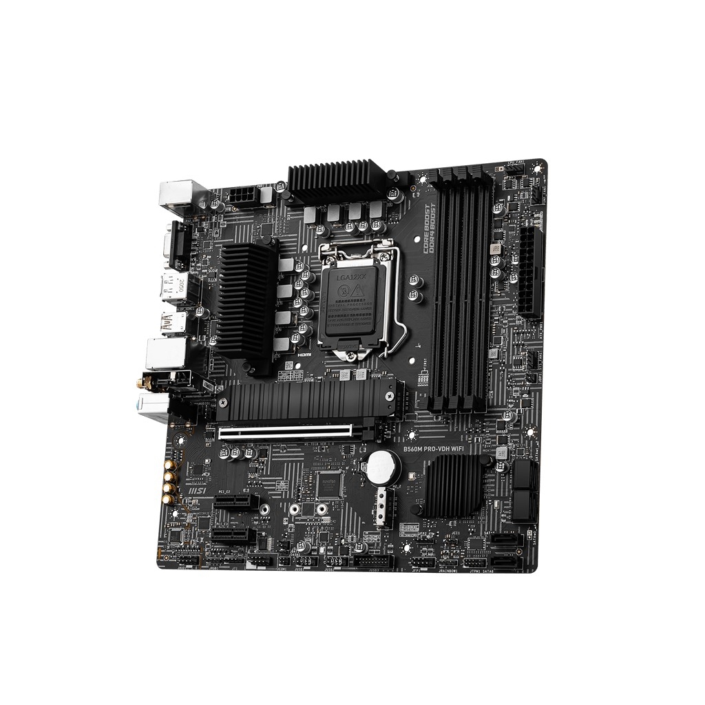 MSI B560M PRO-VDH WIFI DDR4 M2 PCIe NVME HDMI DP PCIe 16X v4.0 1200p v2 mATX