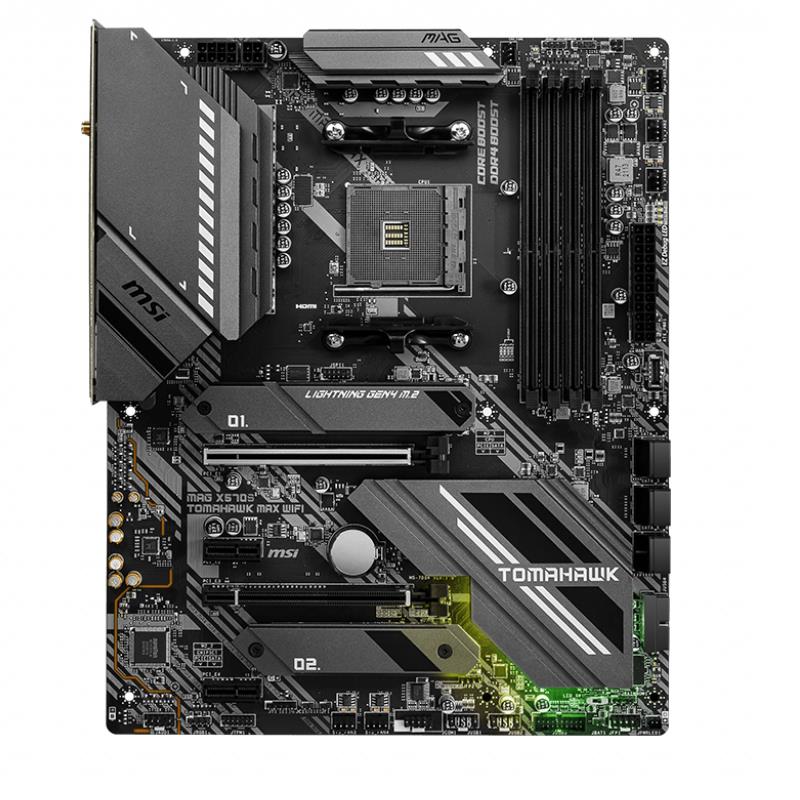 MSI MAG X570S TOMAHAWK MAX WIFI DDR4 M2 PCIe NVME HDMI PCIe 16X v4.0 AM4 ATX