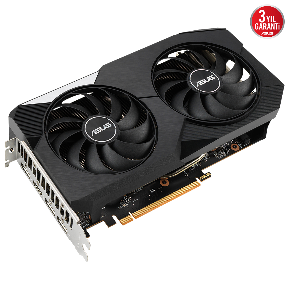 ASUS RX6600 8GB DUAL RX6600-8G GDDR6 128bit HDMI DP PCIe 16X v4.0