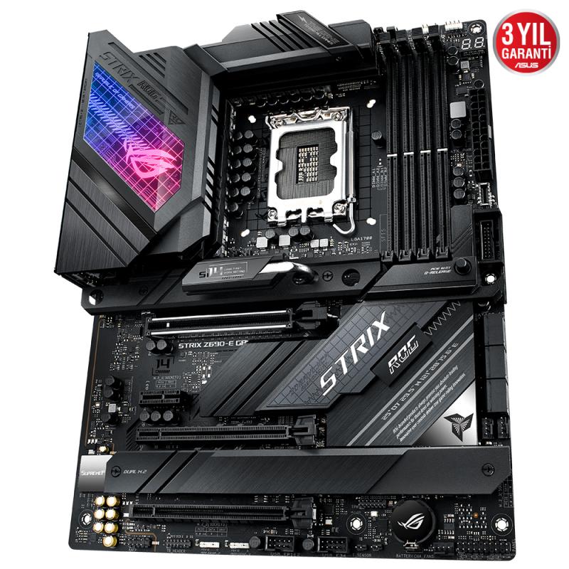 ASUS ROG STRIX Z690-E GAMING WIFI DDR5 M2 PCIe NVME HDMI DP PCIe 16X v5.0 1700p ATX