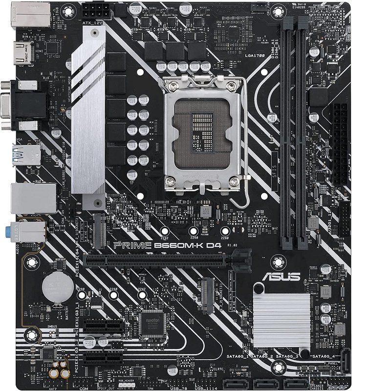 ASUS PRIME B660M-K D4 DDR4 HDMI PCIe 16X v4.0 1700p mATX