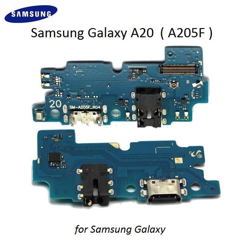 ORJ Samsung Galaxy A20 ( A205F) Şarj Kulaklık Soket Mikrofon Bordu
