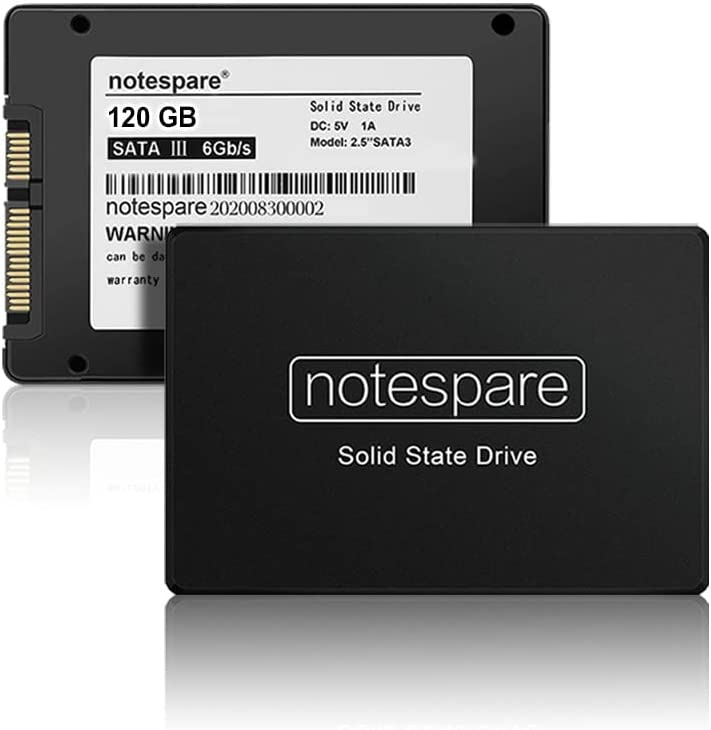 Notespare NS2018 2.5 120 GB 550/500MB/s SATA 3 SSD