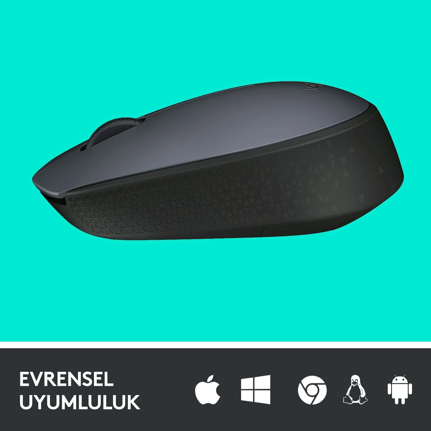 Logitech M170 USB Alıcılı Kablosuz Mouse - Gri - Outlet Ürün ( Kutu Deforme )