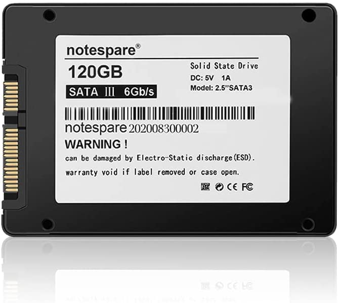 Notespare NS2018 2.5 120 GB 550/500MB/s SATA 3 SSD