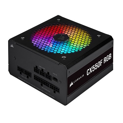 Corsair CX550F RGB CP-9020216-EU 550W 80 Plus Bronze RGB Siyah Full Modüler Power Supply