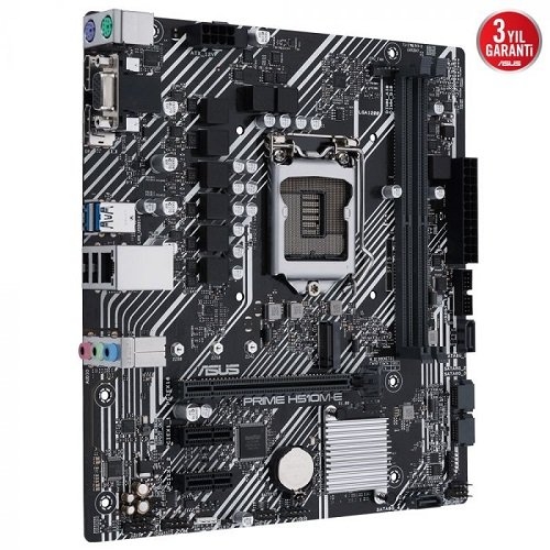 Asus Prime H510M-E Intel H510 Soket 1200 DDR4 3200(OC)MHz mATX Gaming Anakart