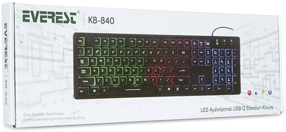 Oyuncu Set Everest SM-616 Mouse + Everest KB-840 Klavye + Snopy SN-8800 Mikrofonu Kulaklık