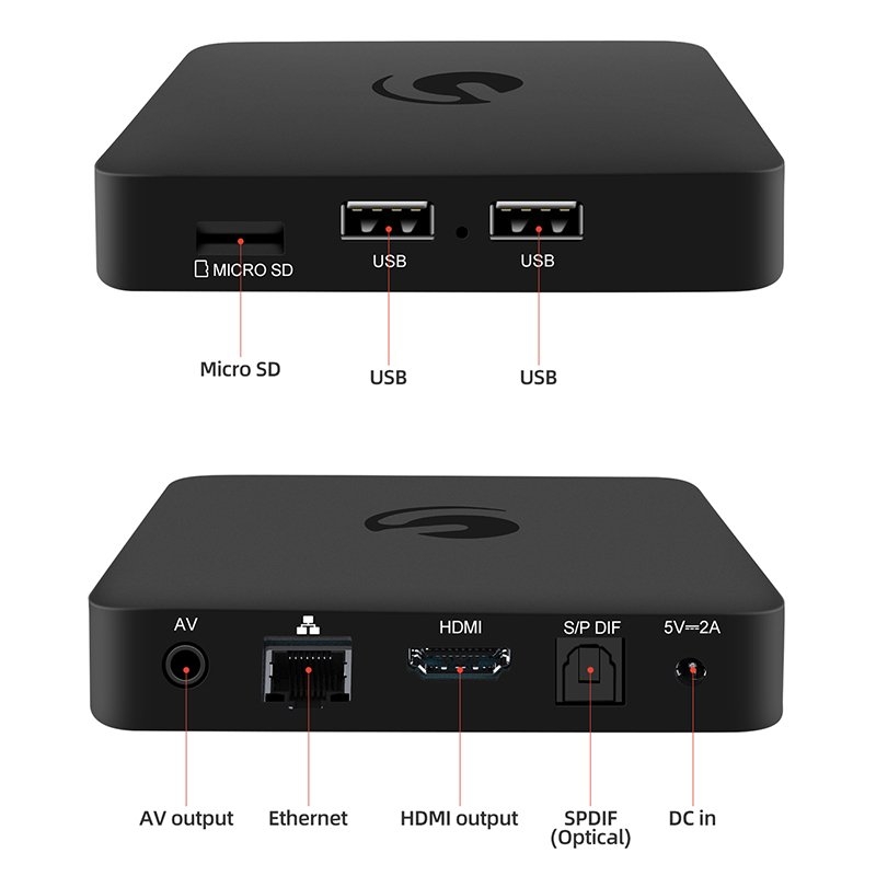 Ematic AGT419 Netflix - Google Sertifikalı Mini Android TV Box