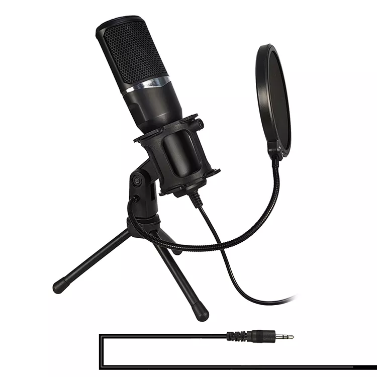 Standlı Set Stüdyo Ses Kayıt Mikrofon 3.5mm Jack Giriş Tak Ve Çalıştır