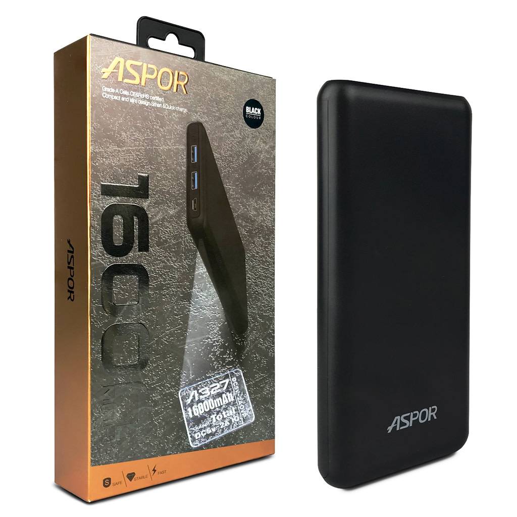 Aspor Powerbank 16000 mah A327