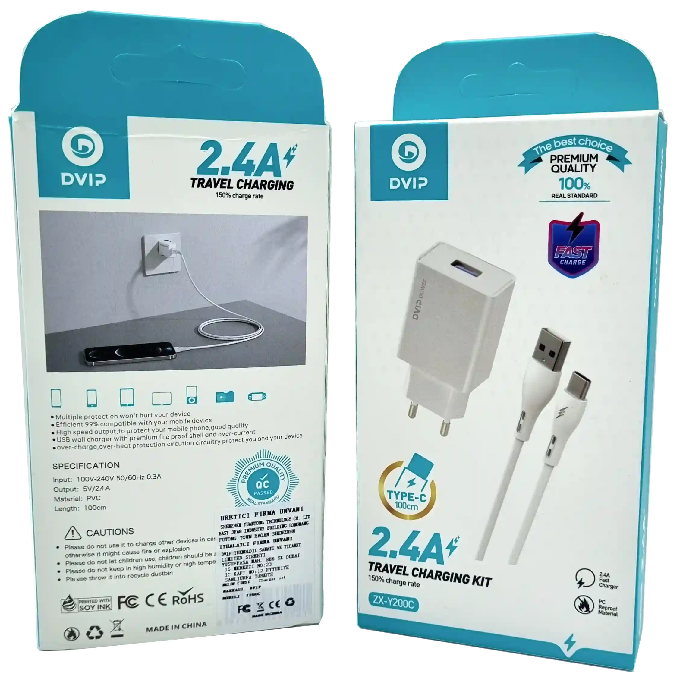 2.4A TYPE-C Usb Şarj Aleti ZX-Y200C