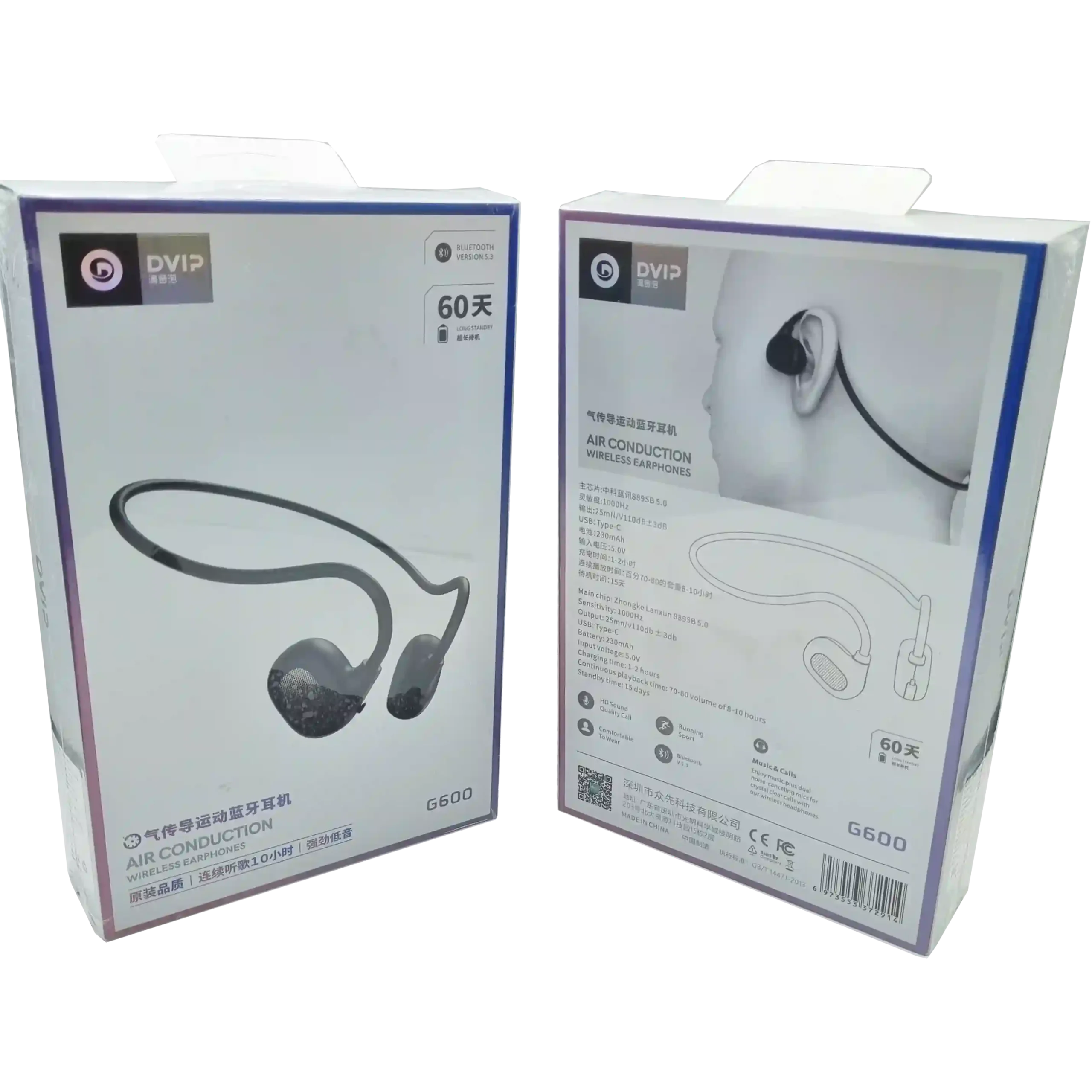 Air Conduction 60 Saat Bluetooth Kulaklık G600